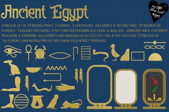 Ancient Egypt Graphics and Illustrations for Editorial Publishing