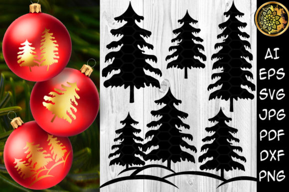 Christmas Pine Tree Clipart Set 2 Review