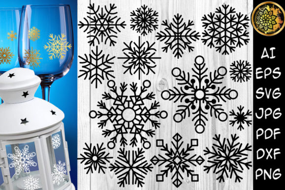 Christmas Snowflakes Clipart Set Review