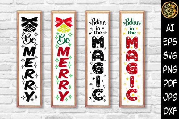 Christmas Vertical Porch Sign SVG Set 2: Graphics & Illustrations Review