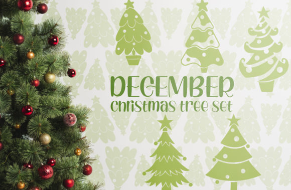 December Christmas Trees: A Designer's Review for Graphics and Crafts
