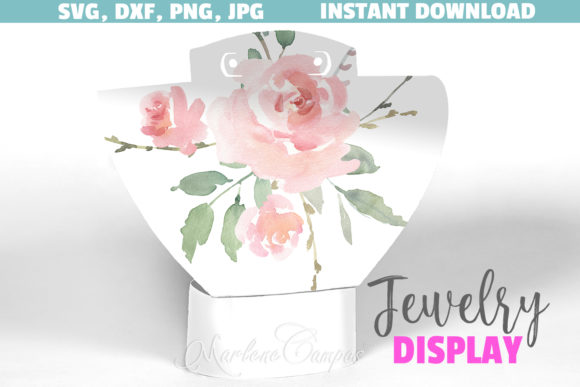 Floral Jewelry Display SVG File, Mod.2: A Designer's Review