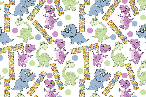Funny Dinosaur Seamless Pattern Review
