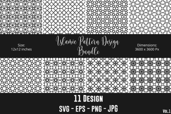 Islamic Seamless Patterns: Premium Graphics for Crafts and Content