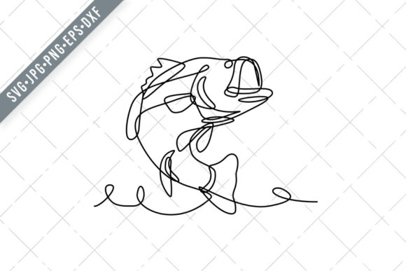 Largemouth Bass Widemouth Bass Bigmouth Graphics and Illustrations