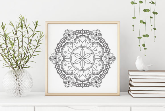 Mandala Art Ribbon Flowers: Premium Graphics & Illustrations for Modern Publishing